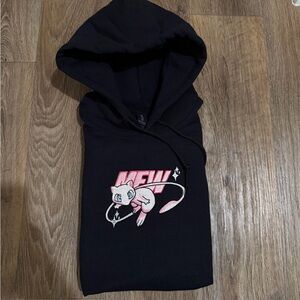Unisex Mew Pokémon Black HOODIE